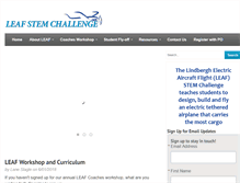 Tablet Screenshot of leafchallenge.com